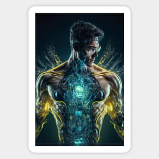 Cybernetic Man Sticker